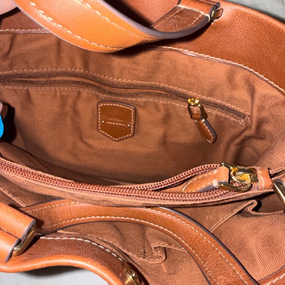 Fossil Tan Leather Shoulder Bag - Picture 3 of 5